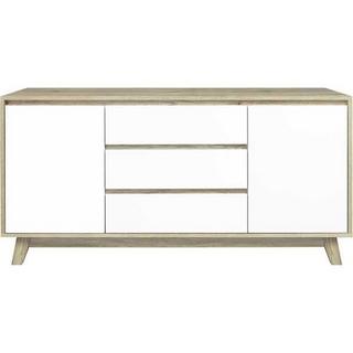 mutoni Madia naturale 140x40x75 bianco  