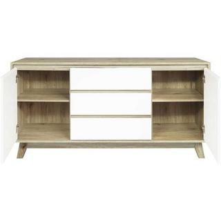 mutoni Sideboard Natur 140x40x75 weiss  