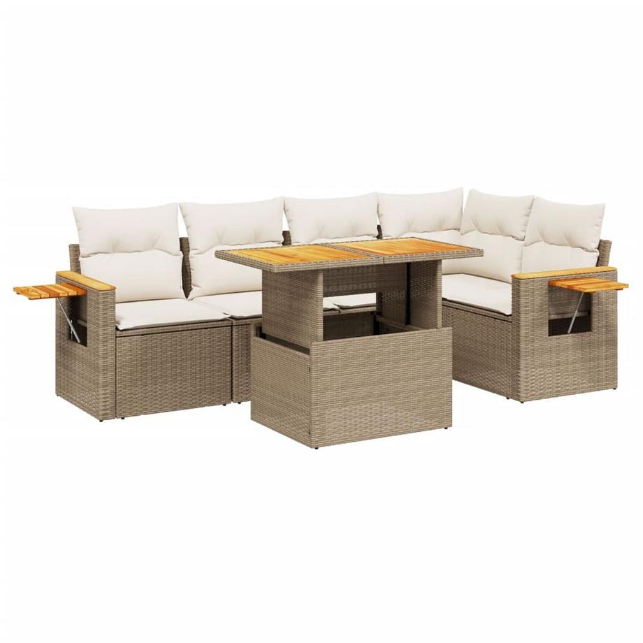 set divano da giardino Polirattan