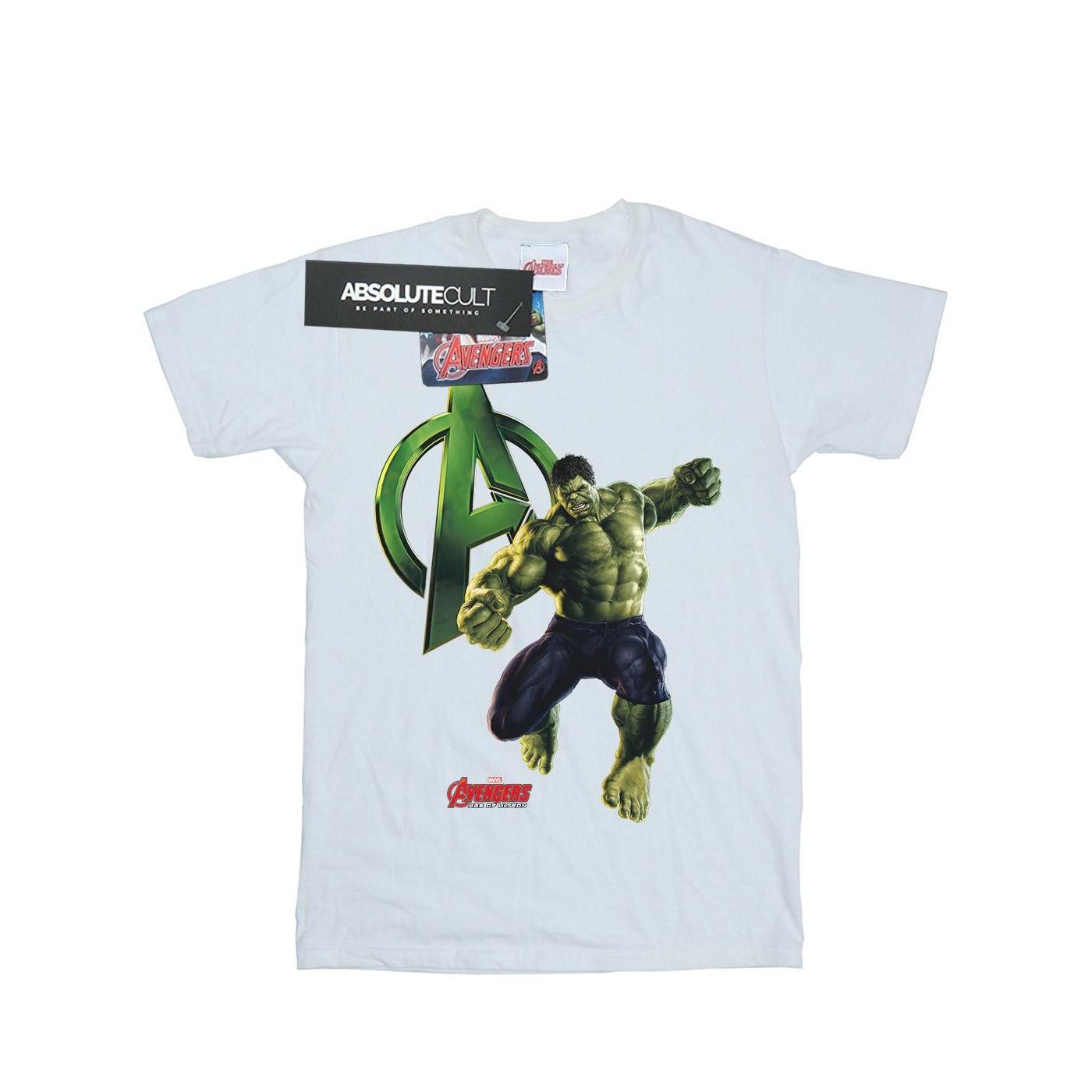 Image of Hulk Pose Tshirt Damen Weiss XL