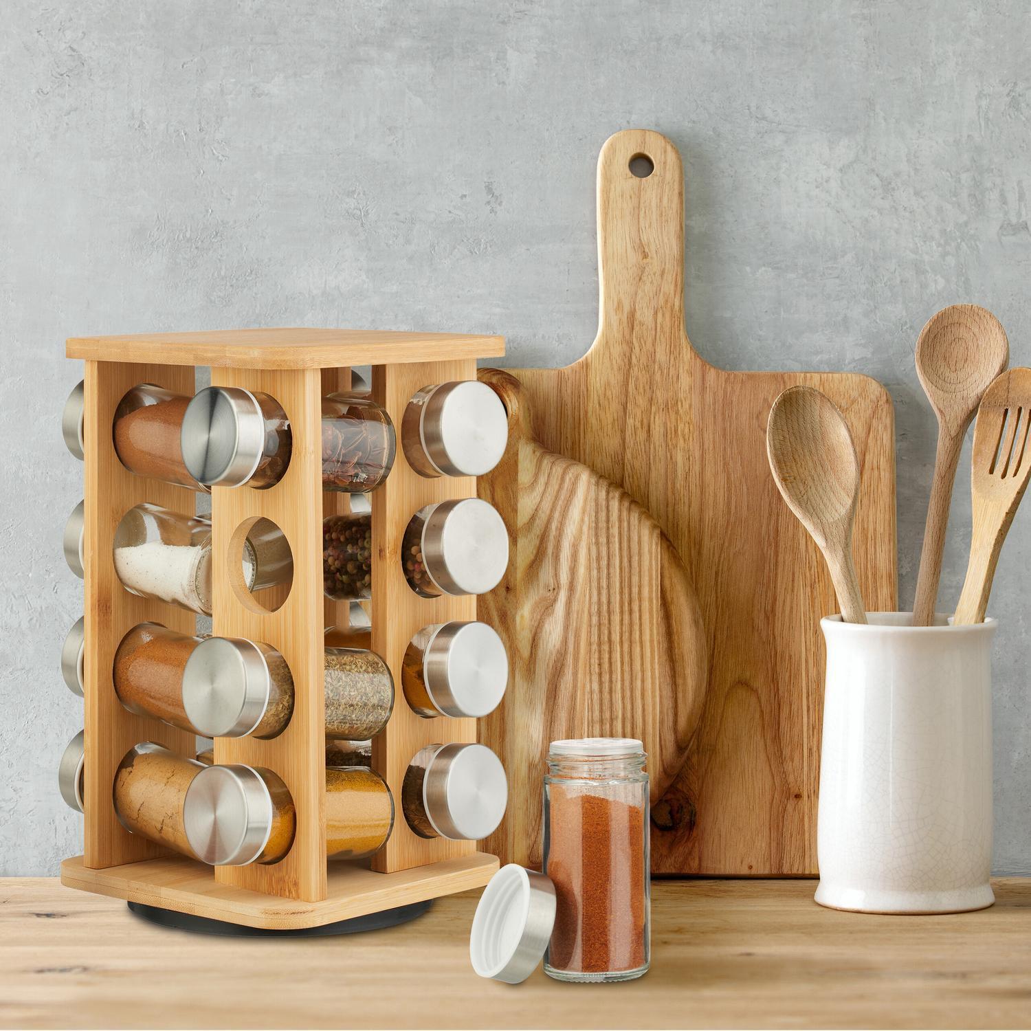 Northix Gewürzkarussell mit 16 Gläsern  