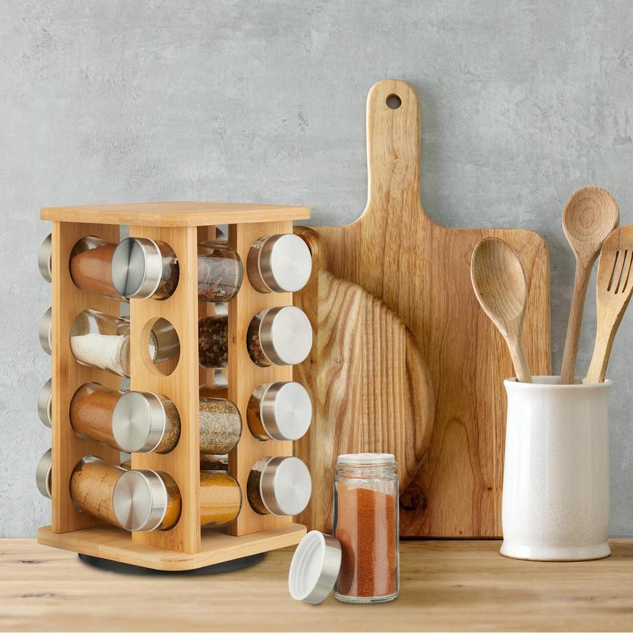 Northix Carrousel à épices avec 16 pots  