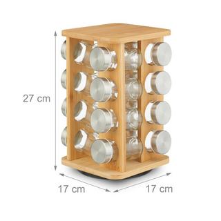 Northix Gewürzkarussell mit 16 Gläsern  