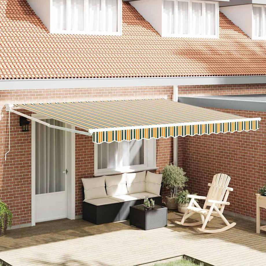 VidaXL Auvent rétractable moderne polyester  