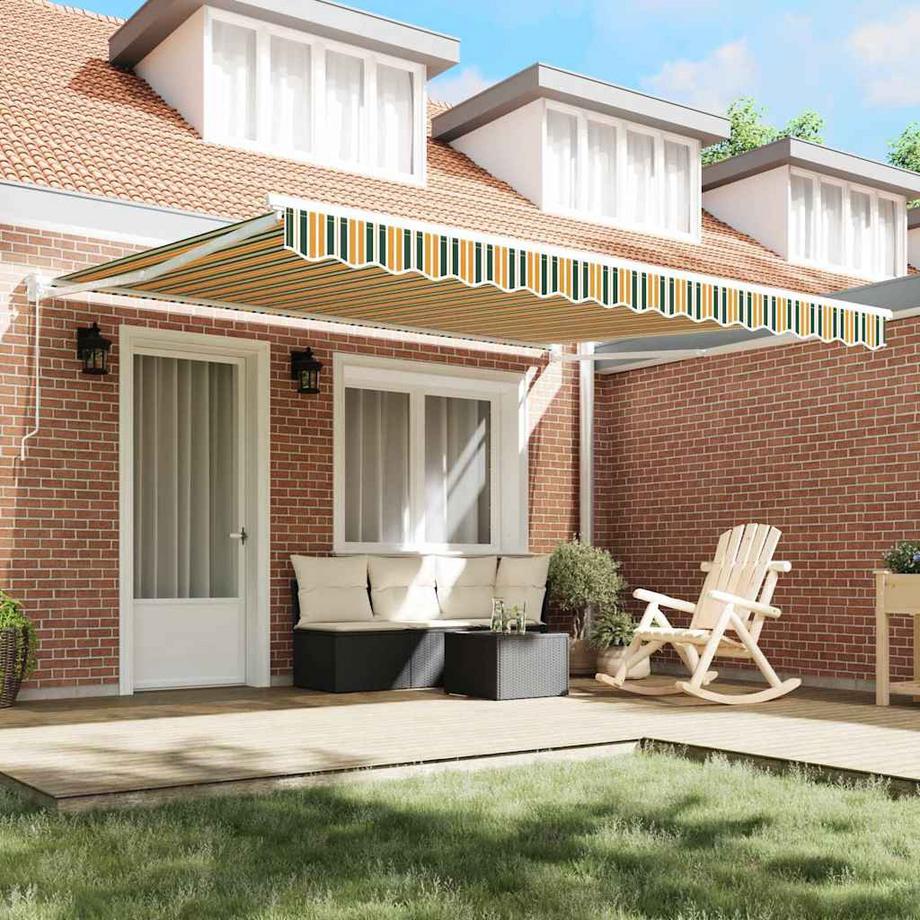 VidaXL Auvent rétractable moderne polyester  