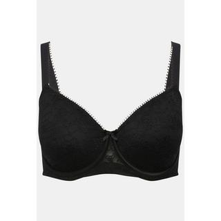 Ulla Popken Reggiseno con Ferretto Coppe Spacer Motivo Jacquard  