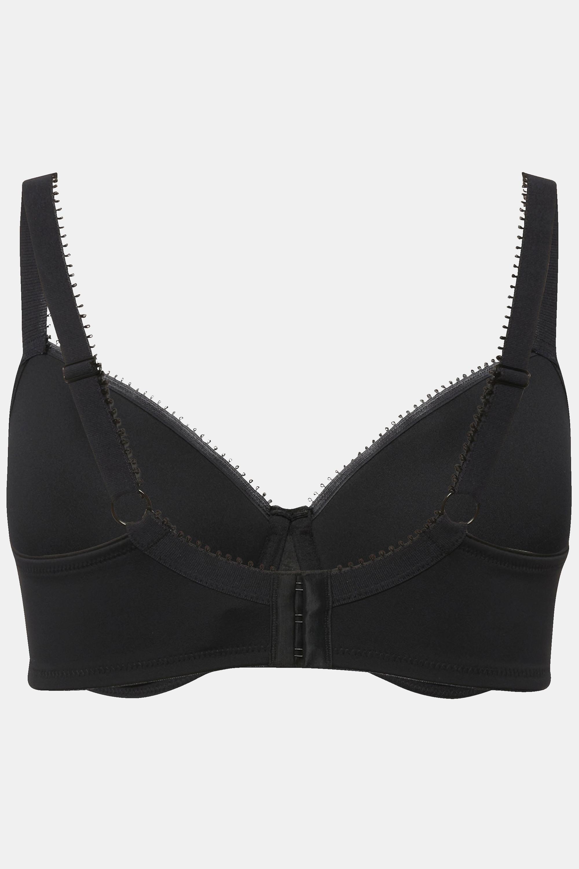Ulla Popken Reggiseno con Ferretto Coppe Spacer Motivo Jacquard  
