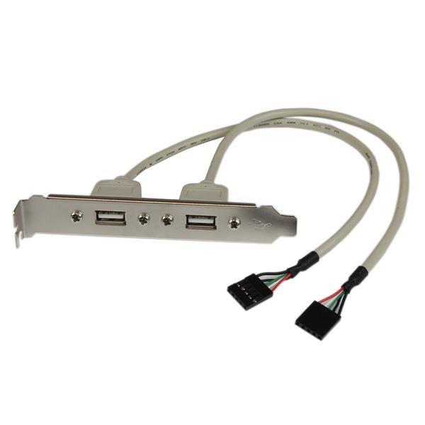 STARTECH.COM  StarTech.com 2-Port USB A Slotblech-Adapter (Buchse) 