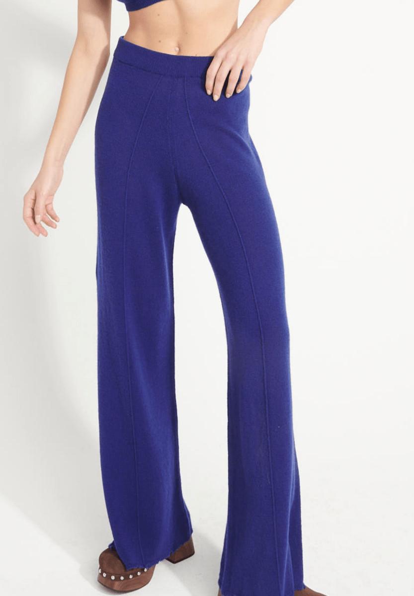 Image of Ava 15 Hose - 100% Kaschmir Dejaugé Damen Nachtblau M