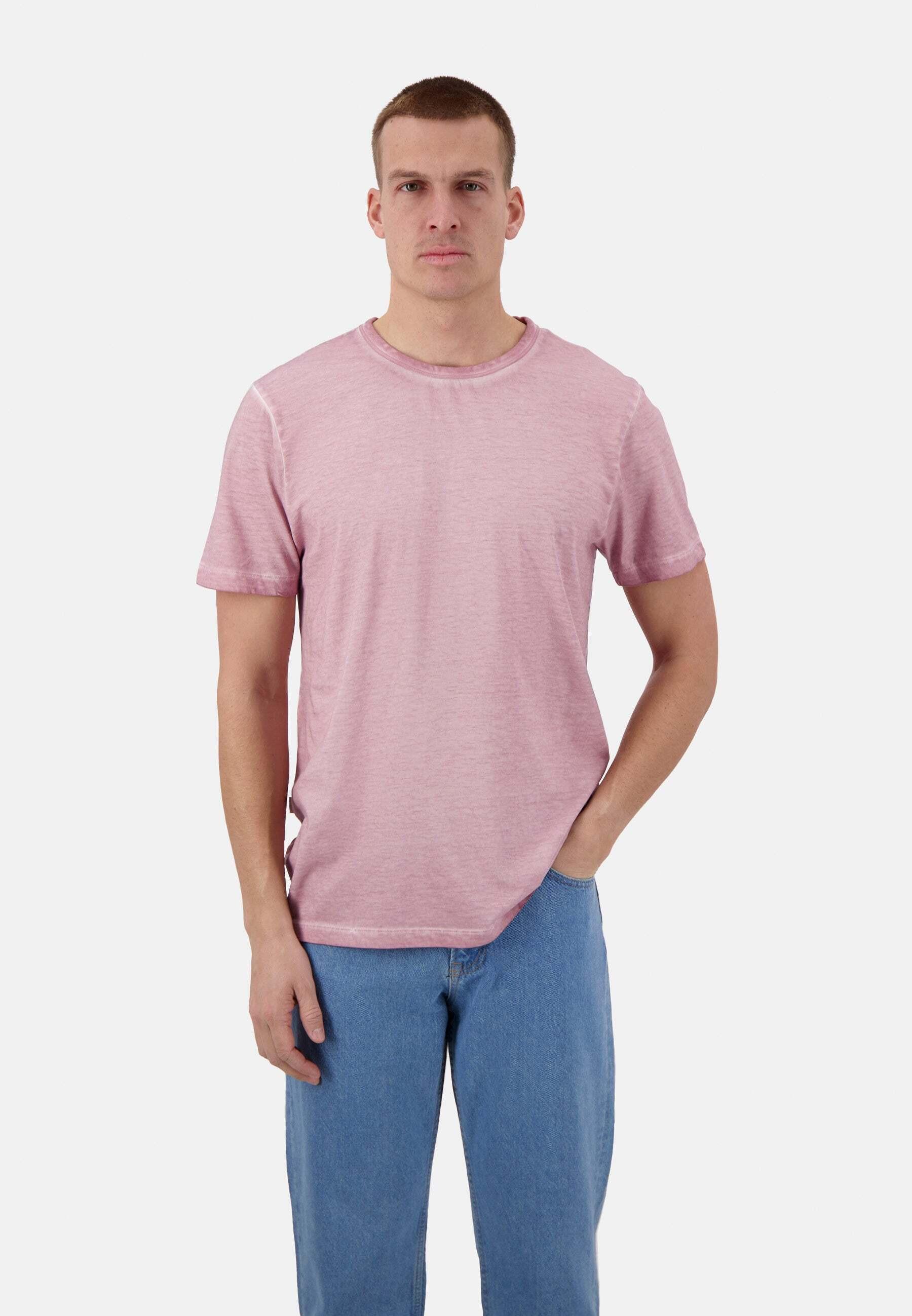 Image of T-shirts Oil Dyed Herren Rosa XL