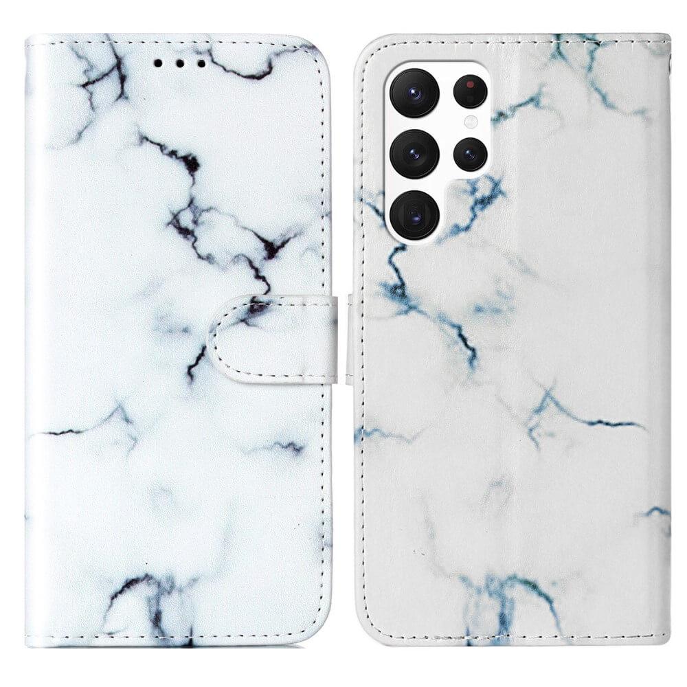 Image of Galaxy S24 Ultra - Leder Etui Hülle Marble
