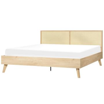 Letto con rete a doghe en Rattan Boho MONPAZIER