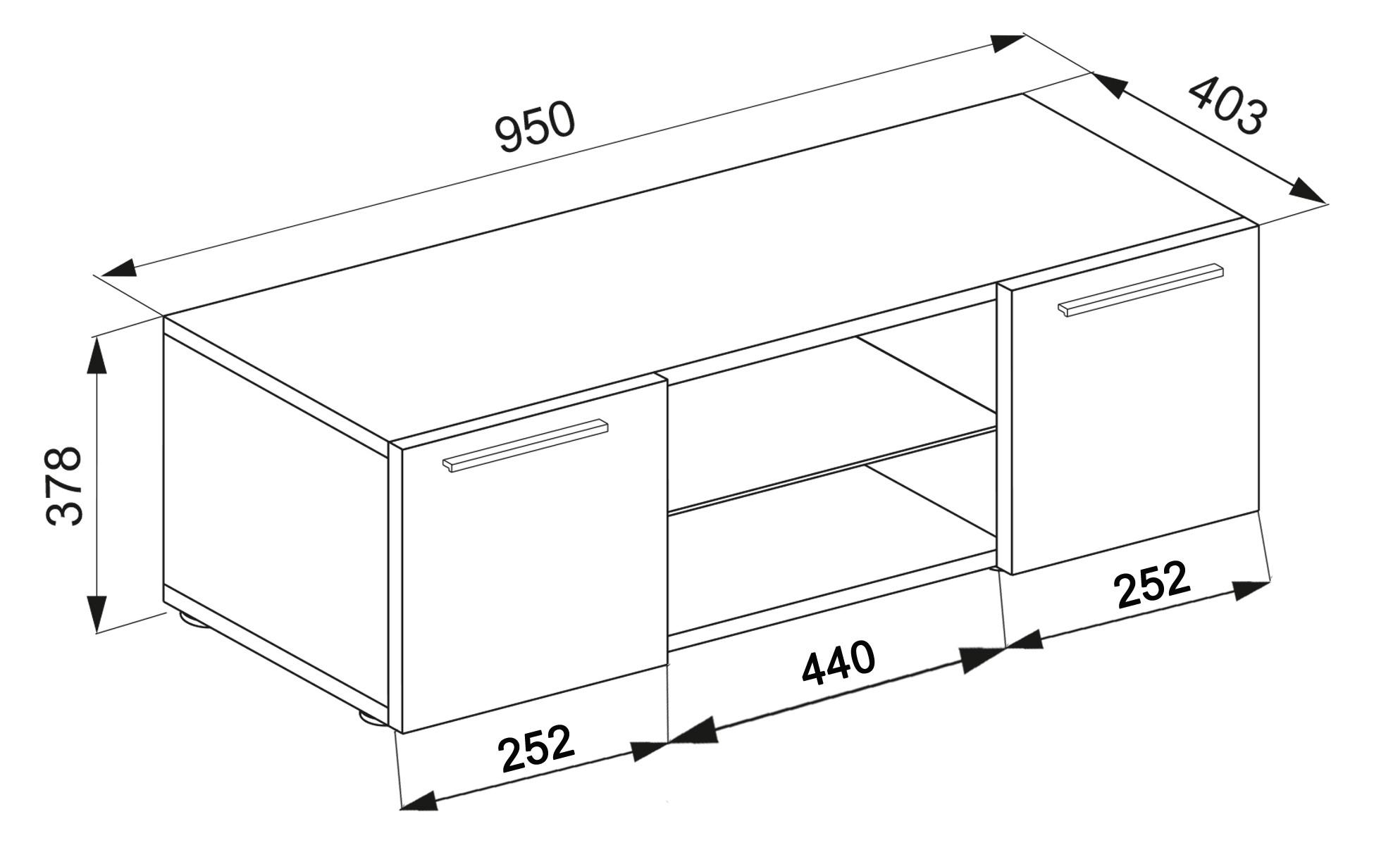 VCM Holz TV Lowboard Möbel Fernsehschrank Tisch Konsole Fernsehtisch Lowina  