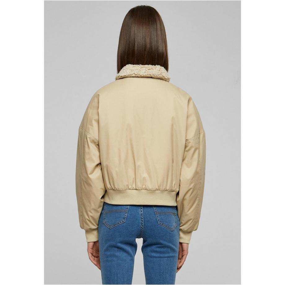 URBAN CLASSICS Bomberjacke mit Teddykragen  