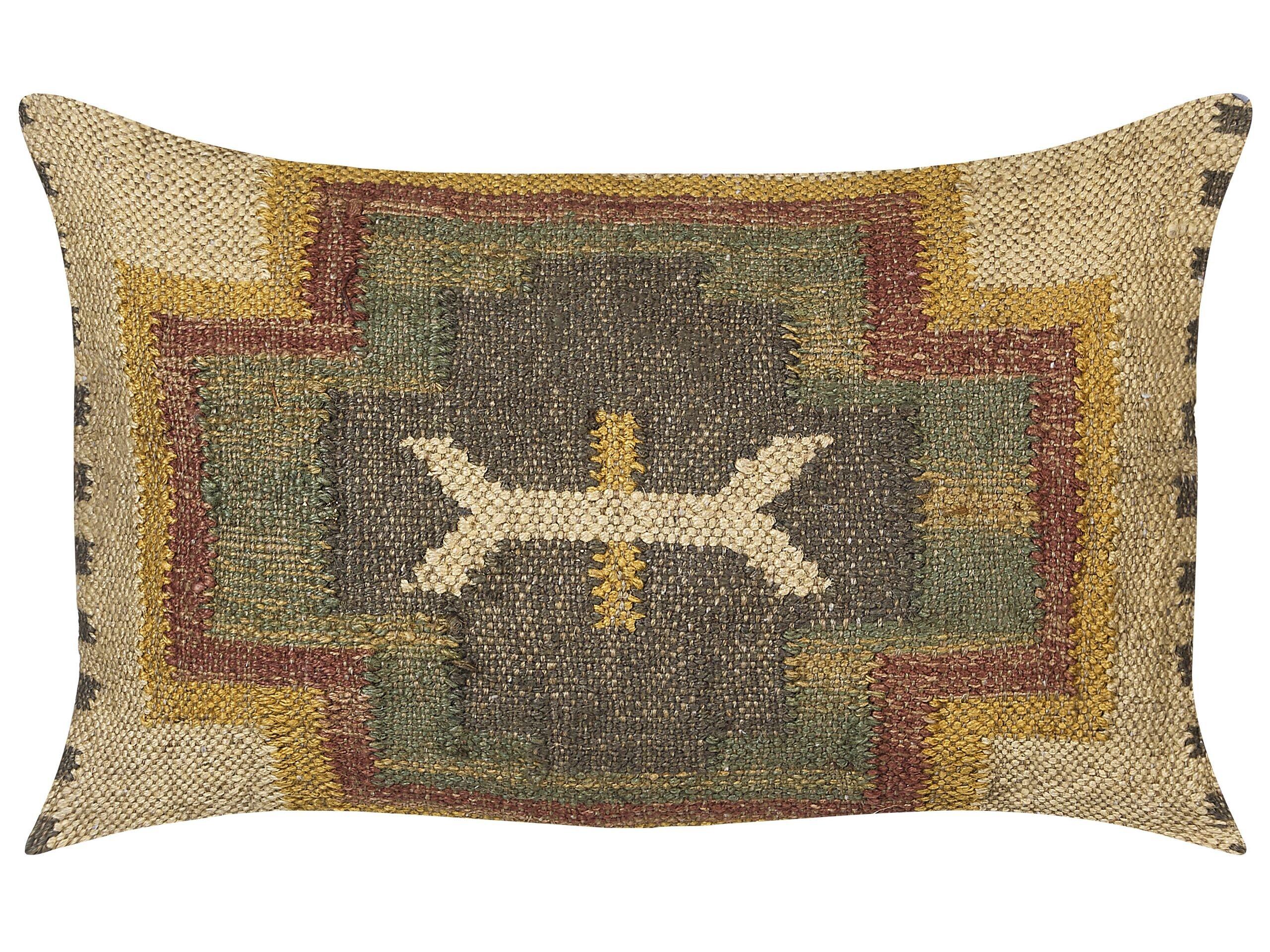 Image of Dekokissen aus Jute Boho PULICAT Dekokissen aus Jute Boho PULICAT