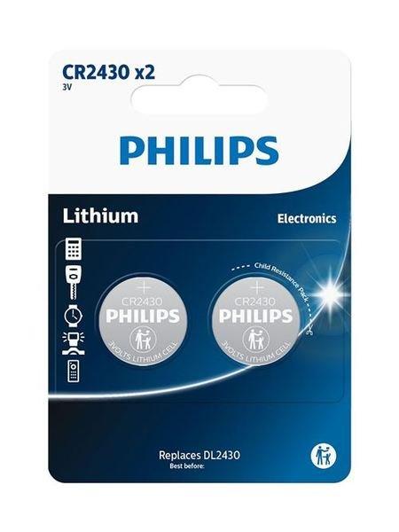 PHILIPS  Batterie Philips CR2430 x 2 