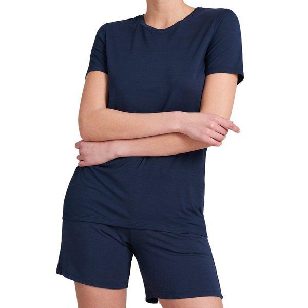 Image of Modal - Schlafanzug Kurzarm Unisex Dunkelblau 4XL