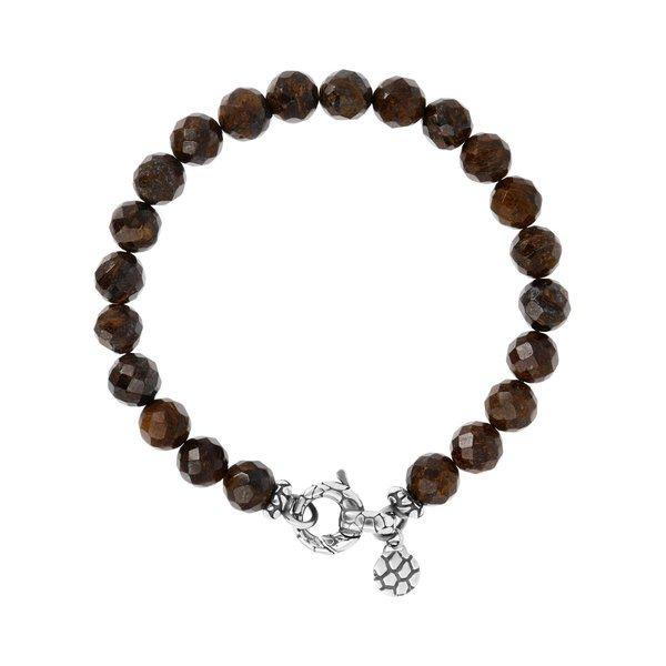 Image of Armband Mit Natürlichen Steinen Damen Braun 21cm