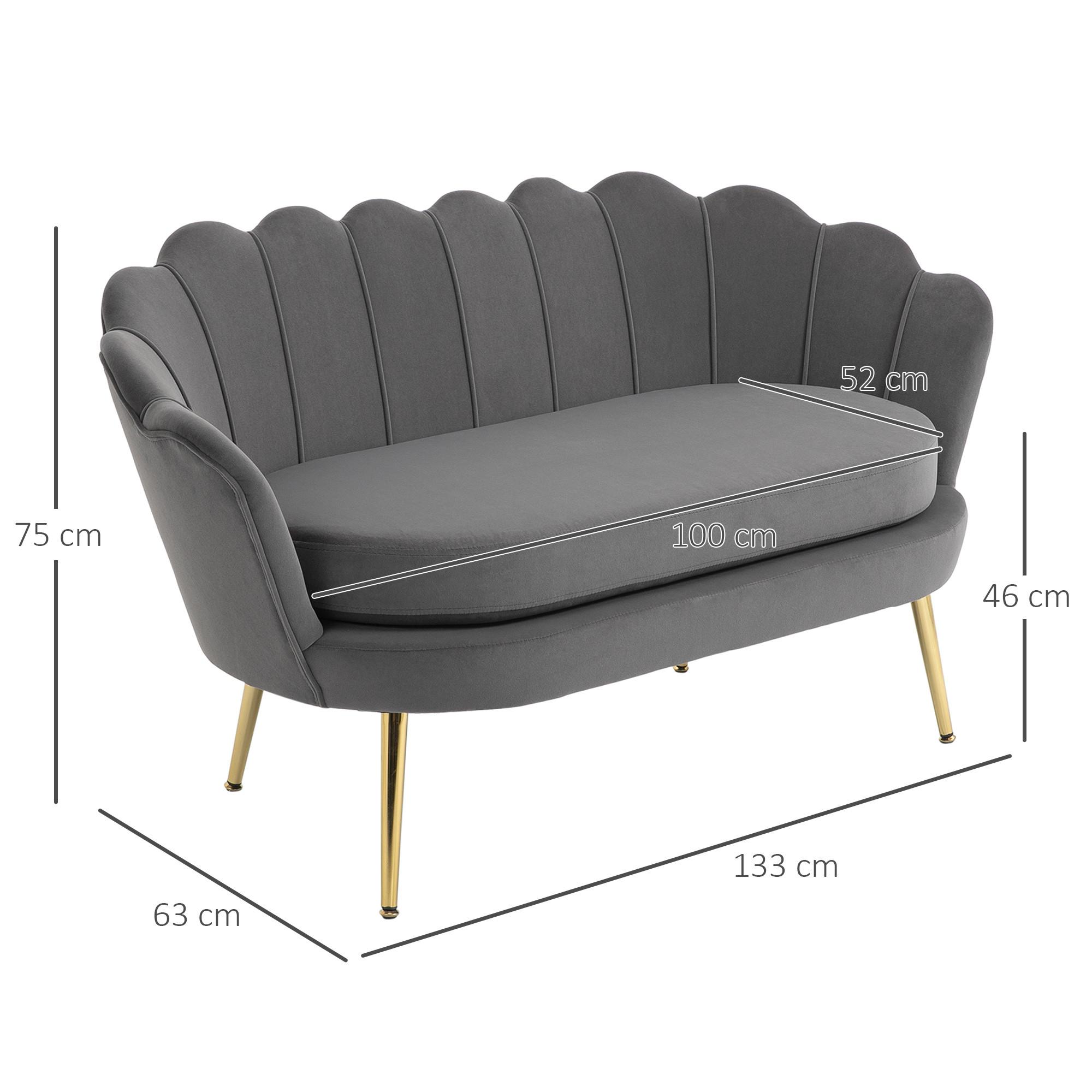 HOMCOM Sofa 2-Sitzer  