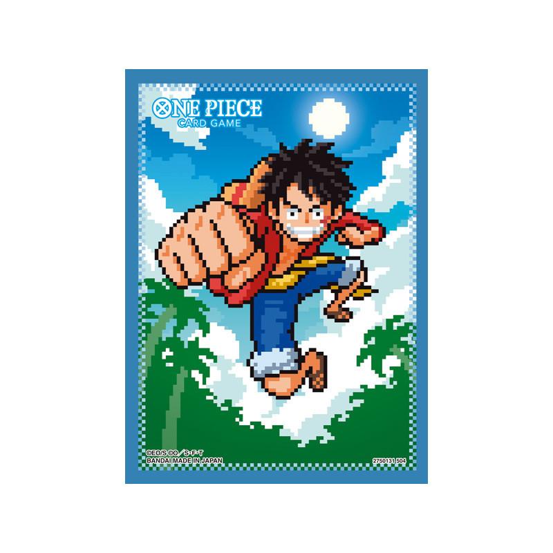 Bandai  One Piece Card Game - Official  Sleeves Set No. 8 - Monkey D. Luffy (70 Sleeves) 