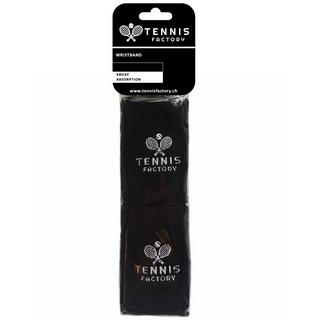 Tennis Factory  8x12 Schweissband Schwarz 