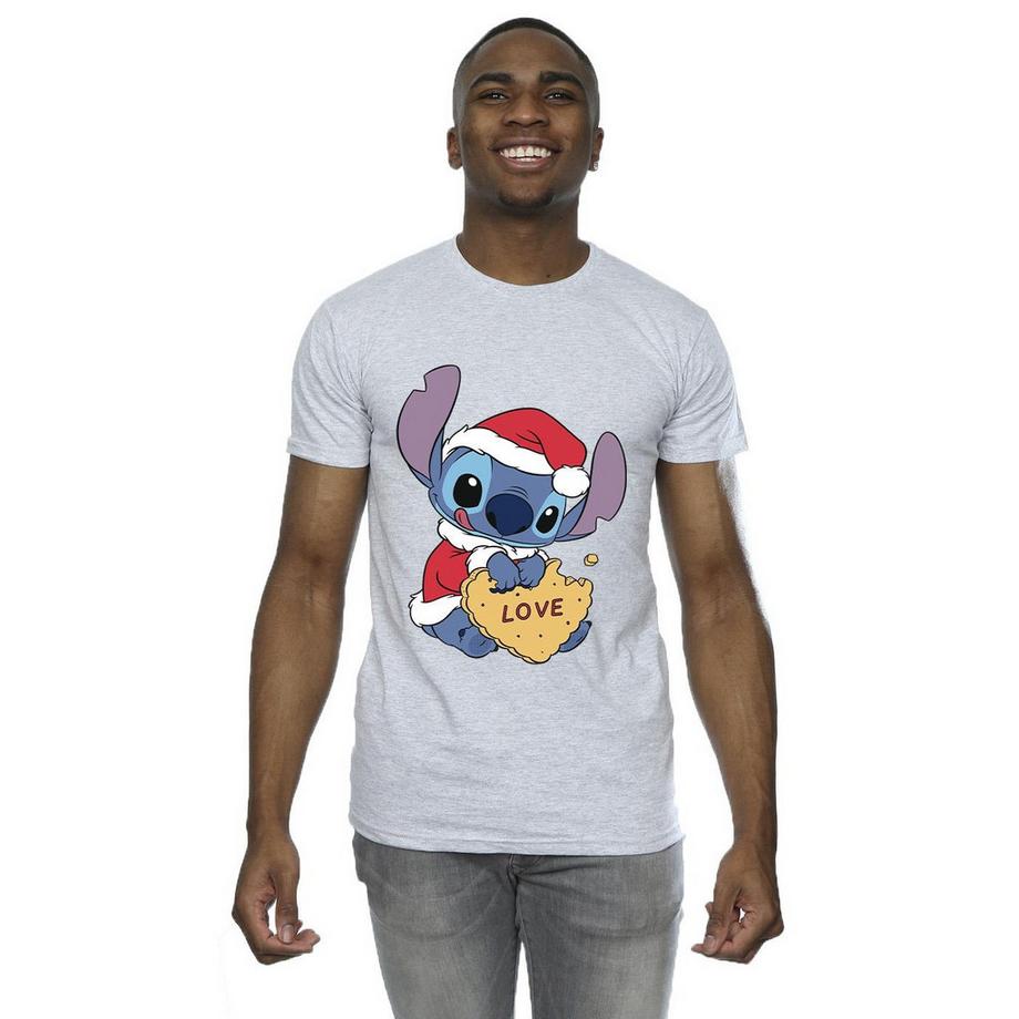 Disney Stitch Christmas Love Cookie T-Shirt  