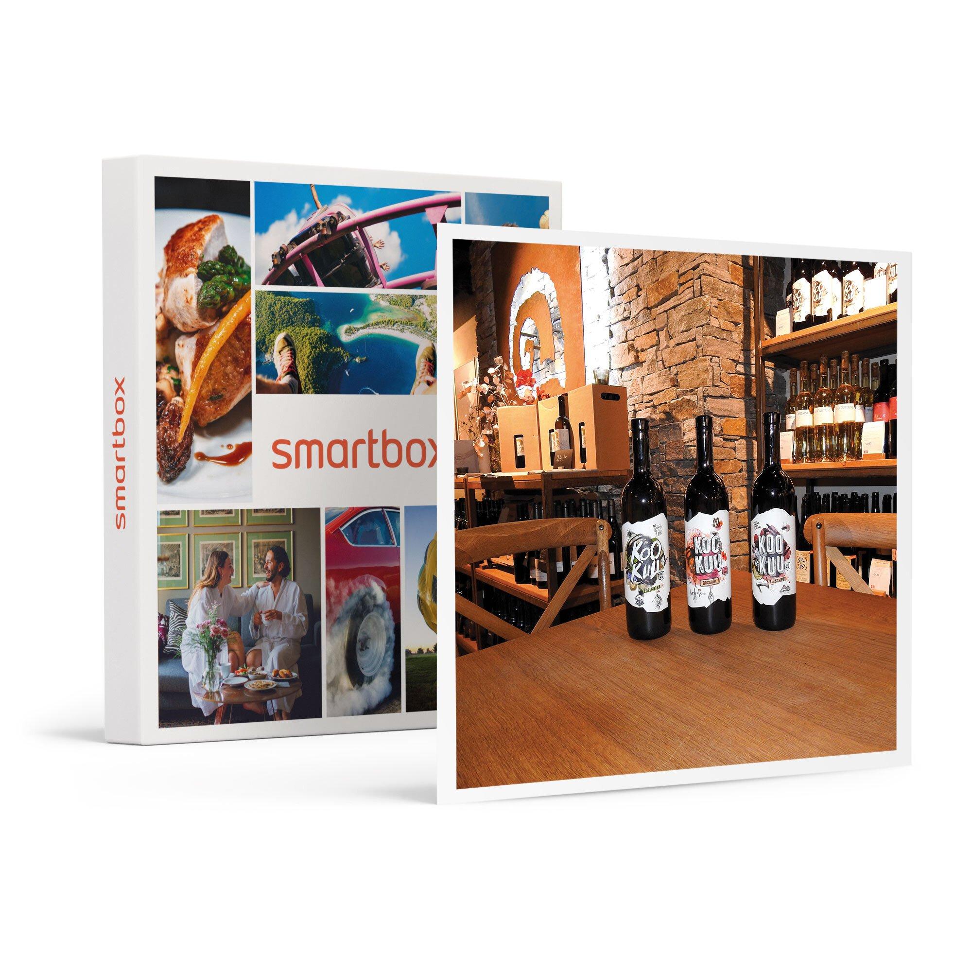 Smartbox  Dégustation de 4 vins avec planche apéritive à Berne pour 6 personnes - Coffret Cadeau 