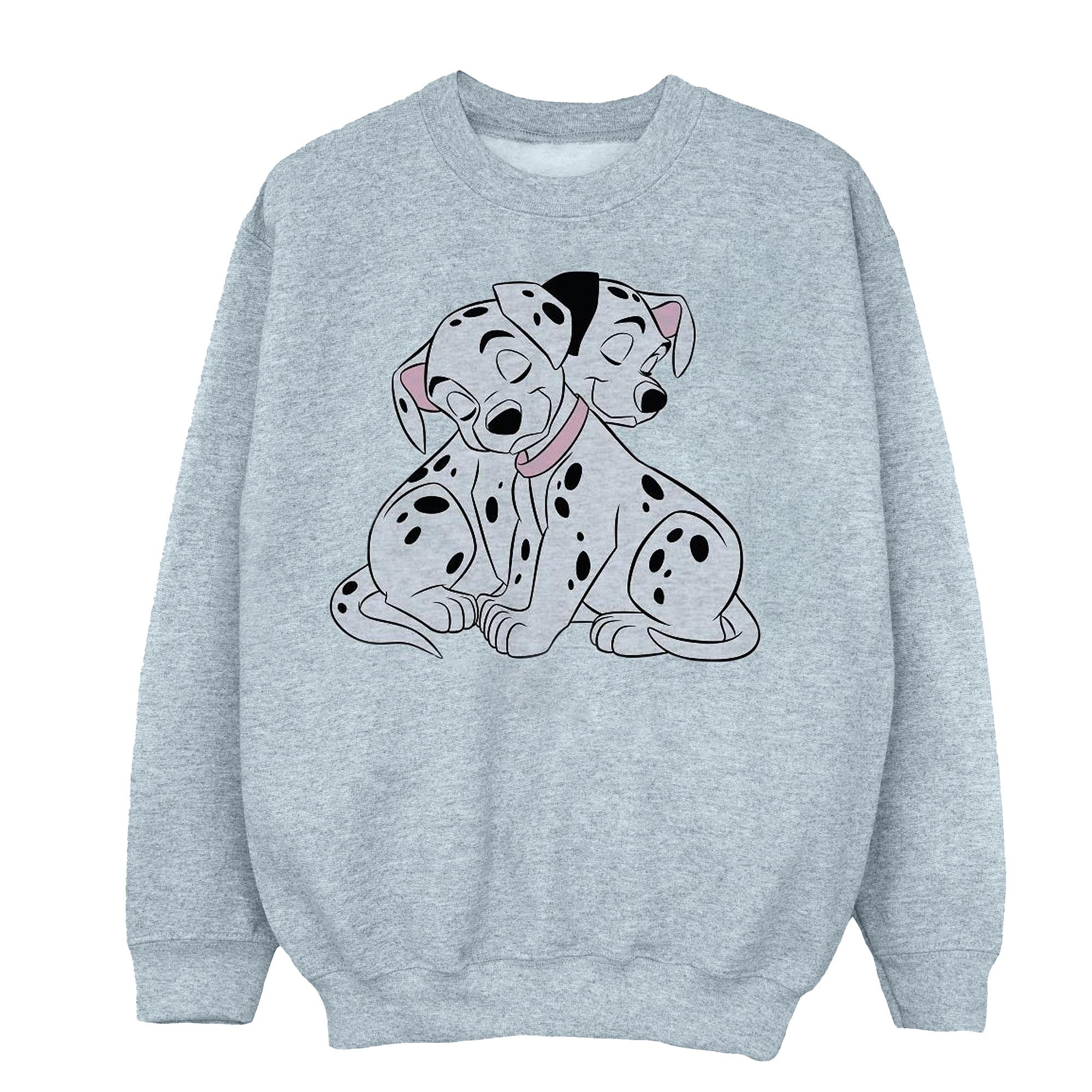 Image of 101 Dalmatians Puppy Love Sweatshirt Unisex Grau 152-158