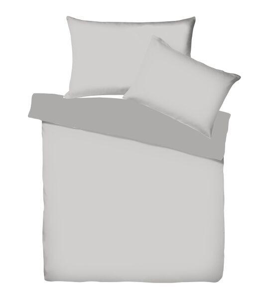 Living Home Uni Satin Doubleface Set de linge de lit  