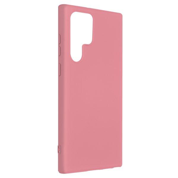 Avizar  Coque Samsung S22 Ultra Silicone Rose 