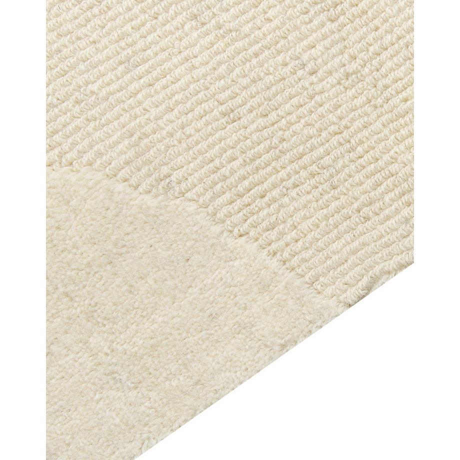 Beliani Teppich aus Wolle Skandinavisch SASNAK  