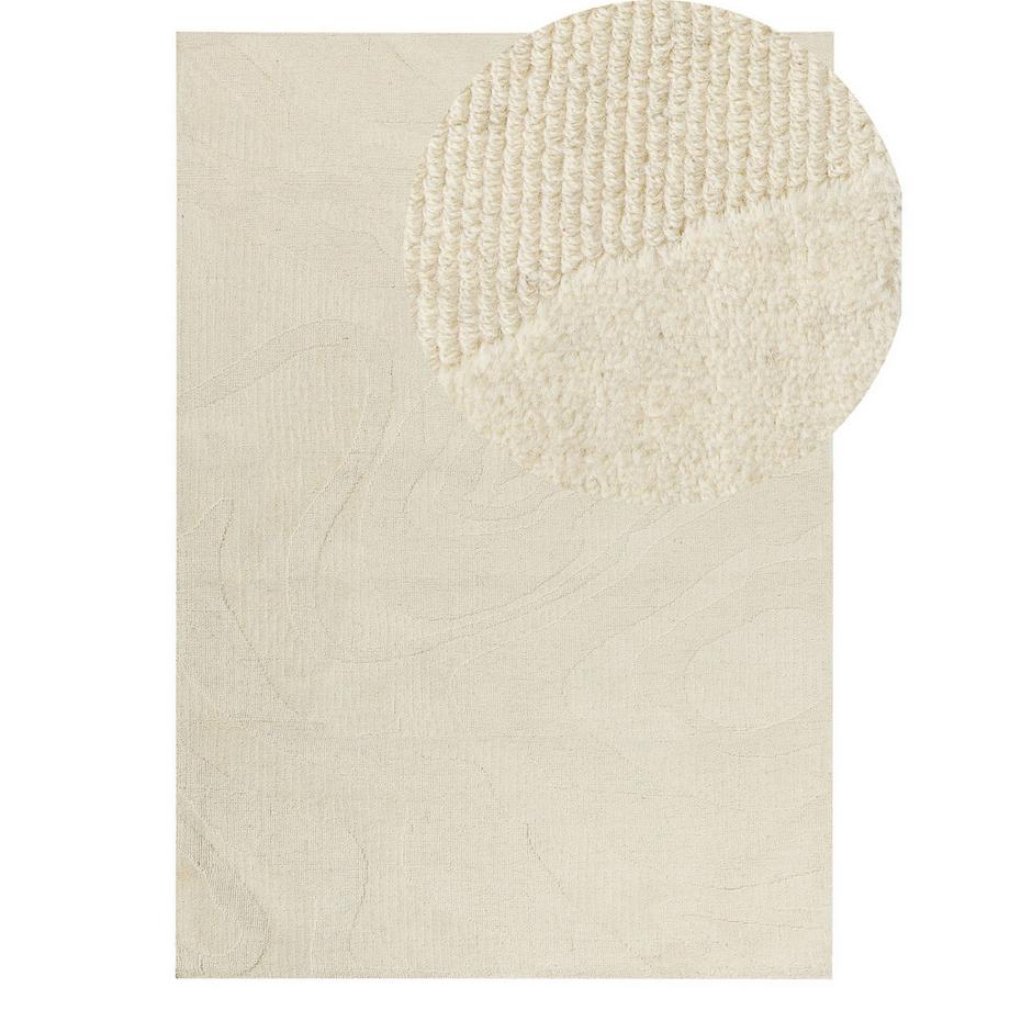 Beliani Teppich aus Wolle Skandinavisch SASNAK  