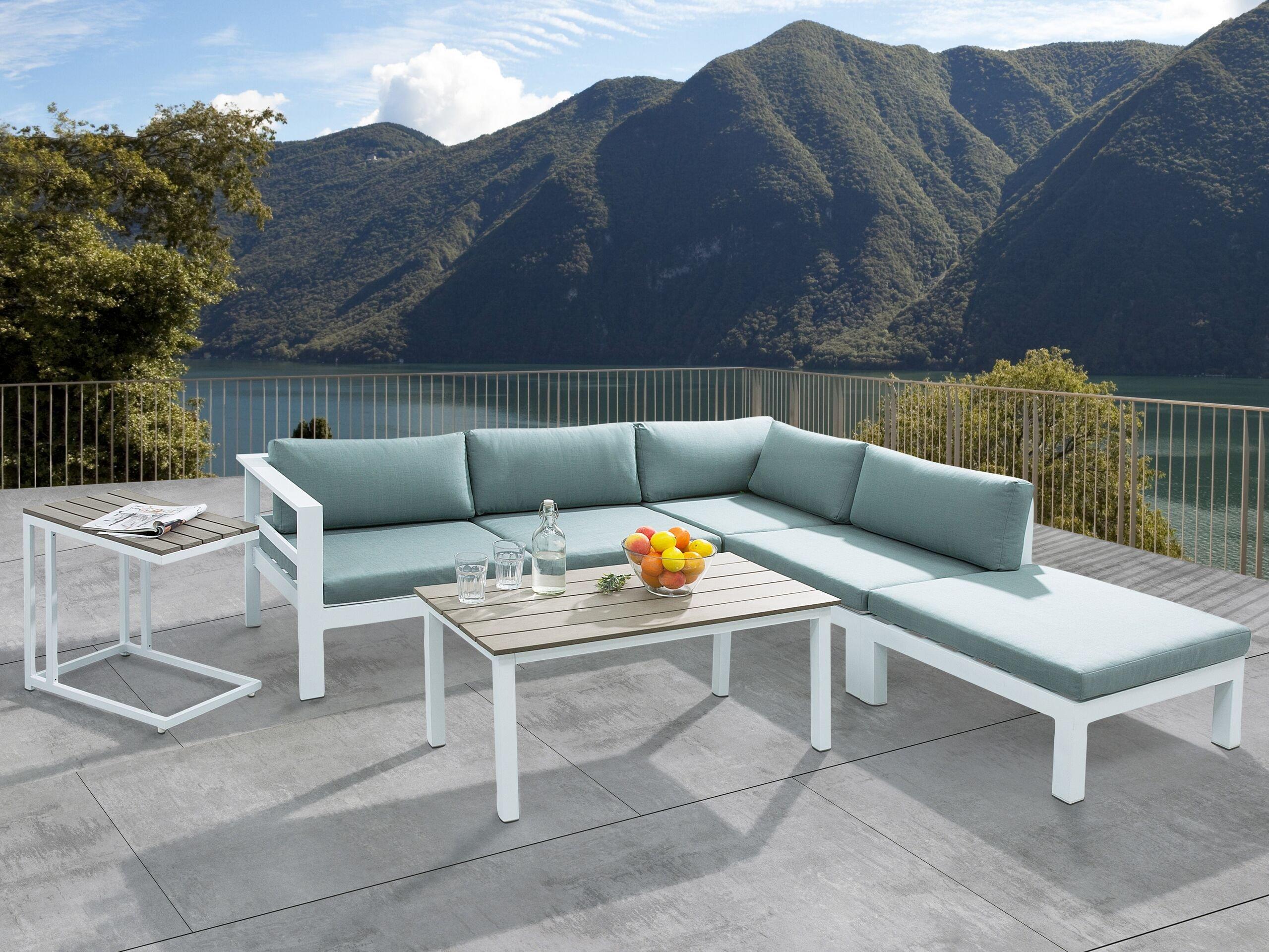 Beliani Lounge Set aus Aluminium Modern MESSINA  