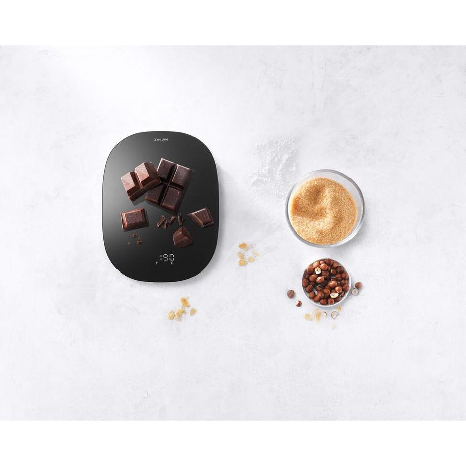 ZWILLING Enfinigy Schwarz digitale Küchenwaage bis 10kg.  