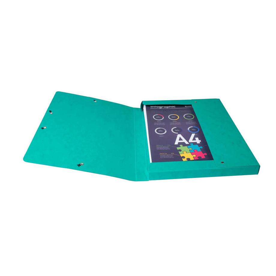 Exacompta Archivbox aus Colorspan-Karton 600g, Rückenbreite 25mm mit Etikett, 25x33cm für DIN A4 - x 8  