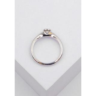 MUAU Schmuck  Bague Solitaire Diamant 0.20ct. or blanc 750 