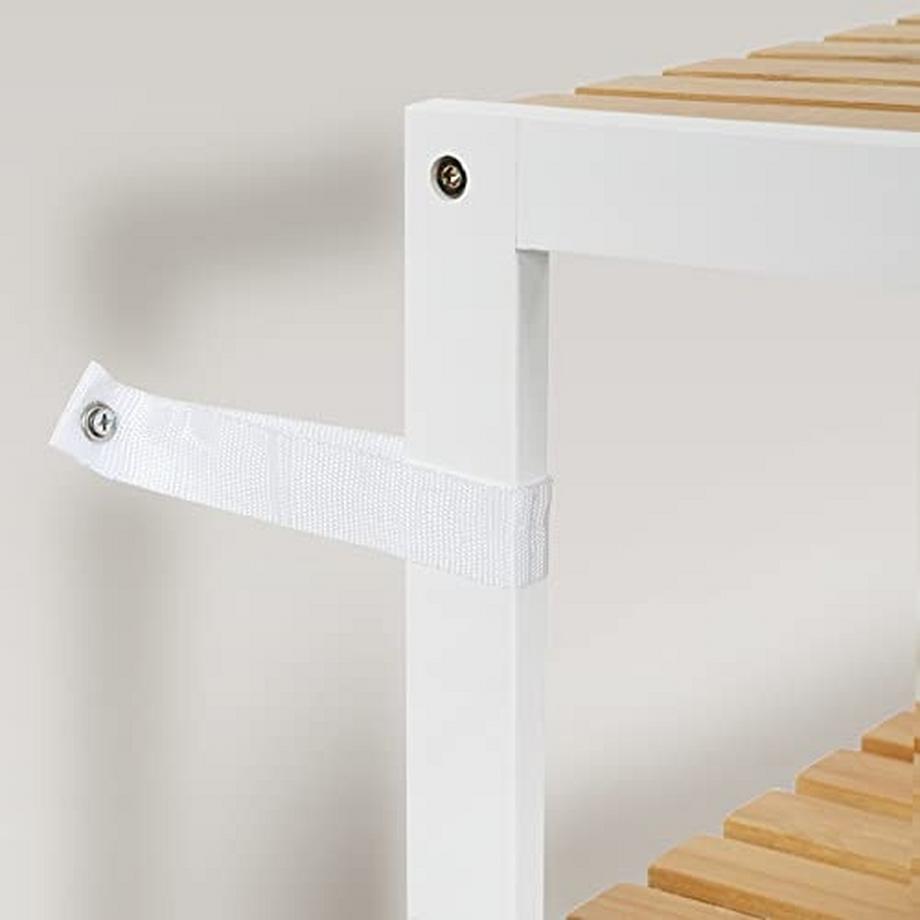 Pricenet  3-stufiges Bambus-Aufbewahrungsregal für die Organisation zu Hause 