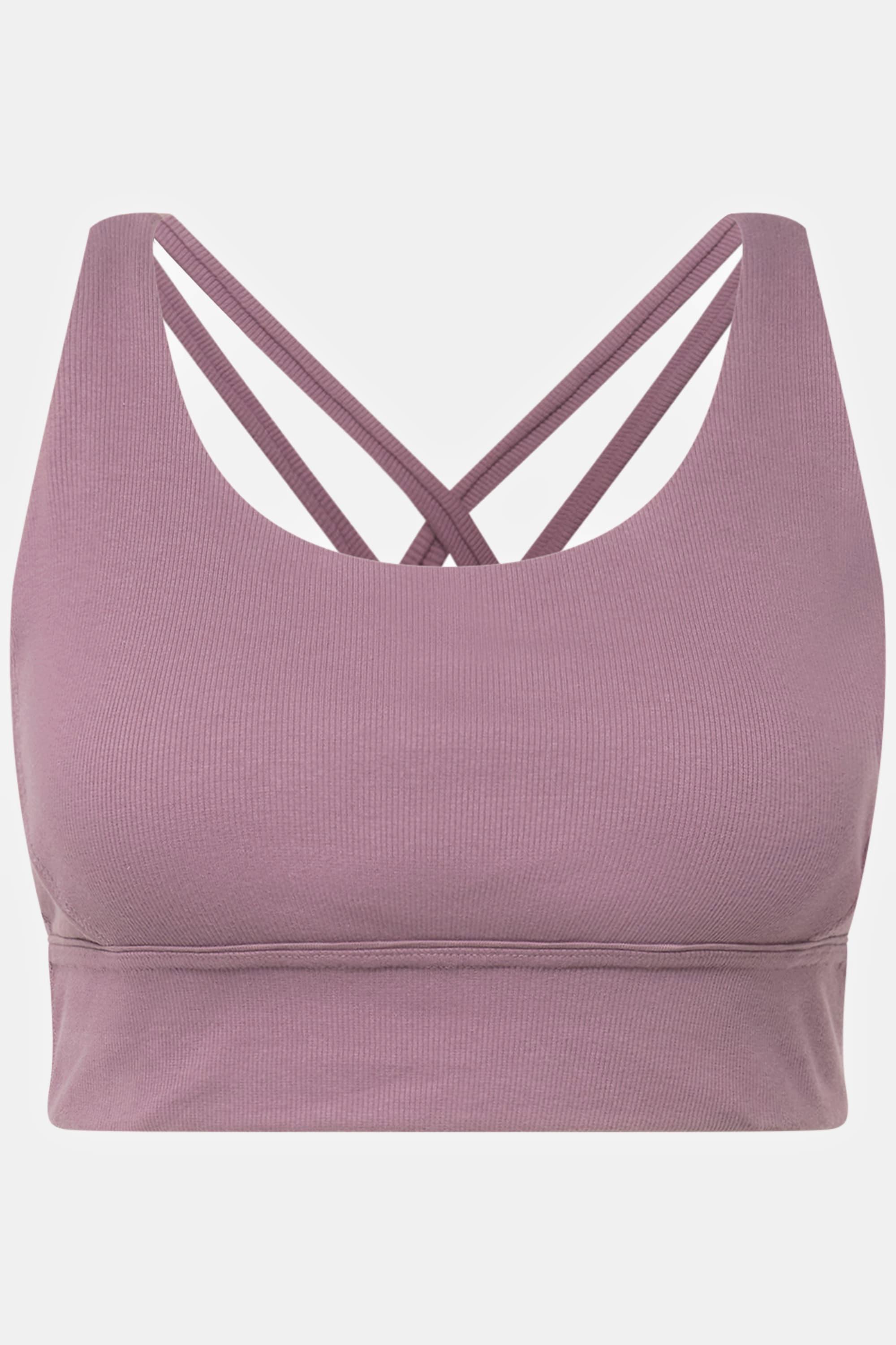 Ulla Popken  Bustier, Rippjersey, Carree-Ausschnitt, Biobaumwolle 