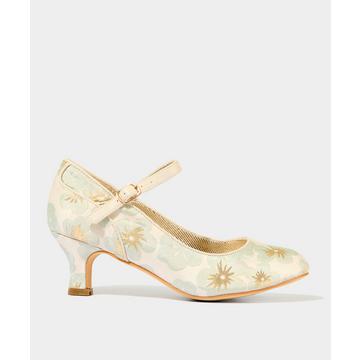 Chaussures Occasion Spéciale Motif Floral et Jacquard