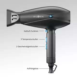 AILORIA SOUFFLE Asciugacapelli con tecnologia a ioni 2200 W  