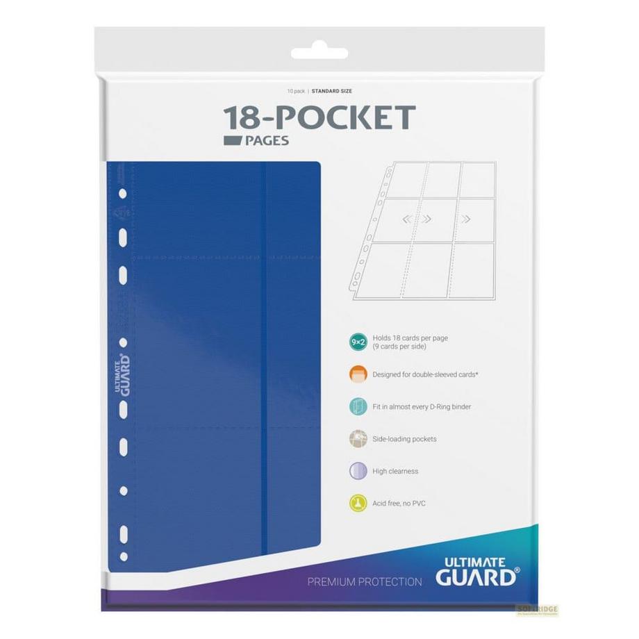 Ultimate Guard  Ultimate Guard 18-Pocket Pages Side-Loading Blau (10) 