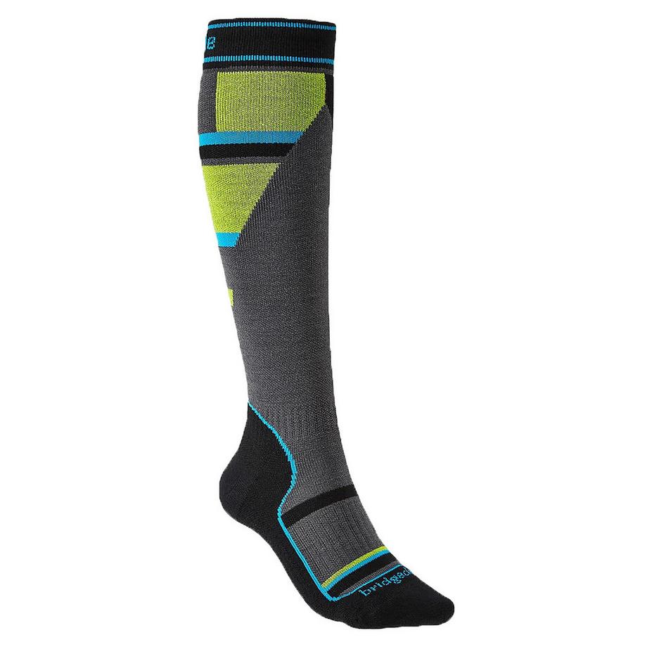 Bridgedale  Ski Mountain Junior Racer Over Calf Merino Performance Socken 