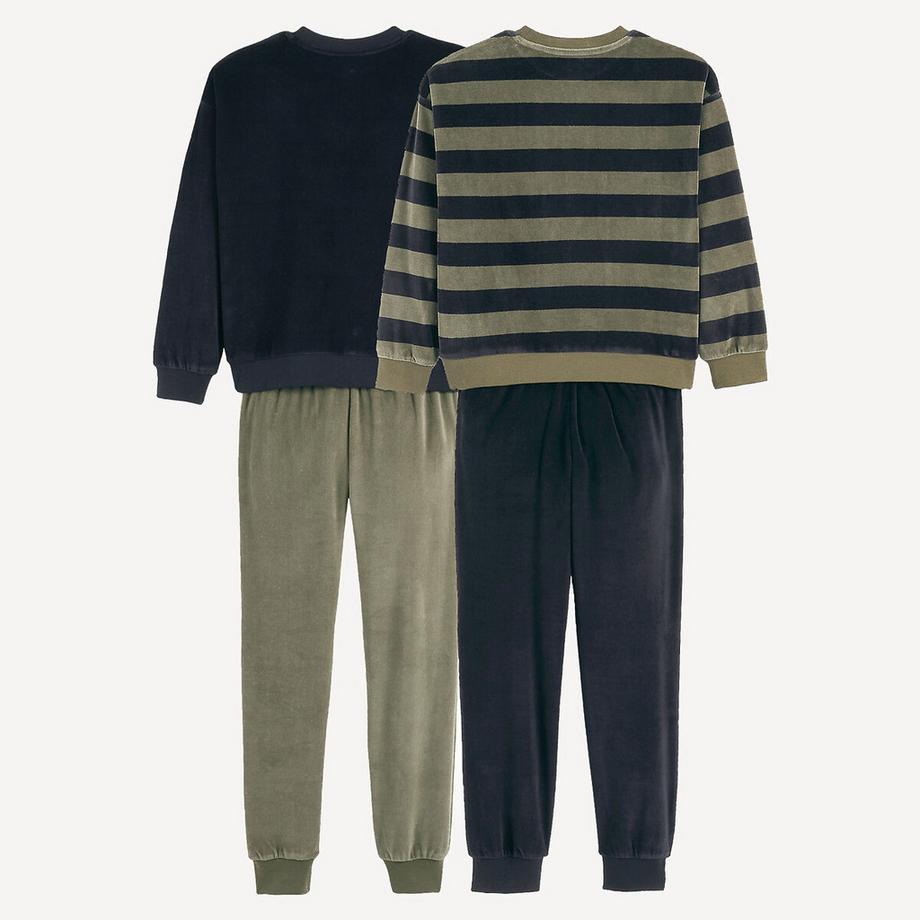 La Redoute Collections  2er-Pack Schlafanzüge aus Velours 