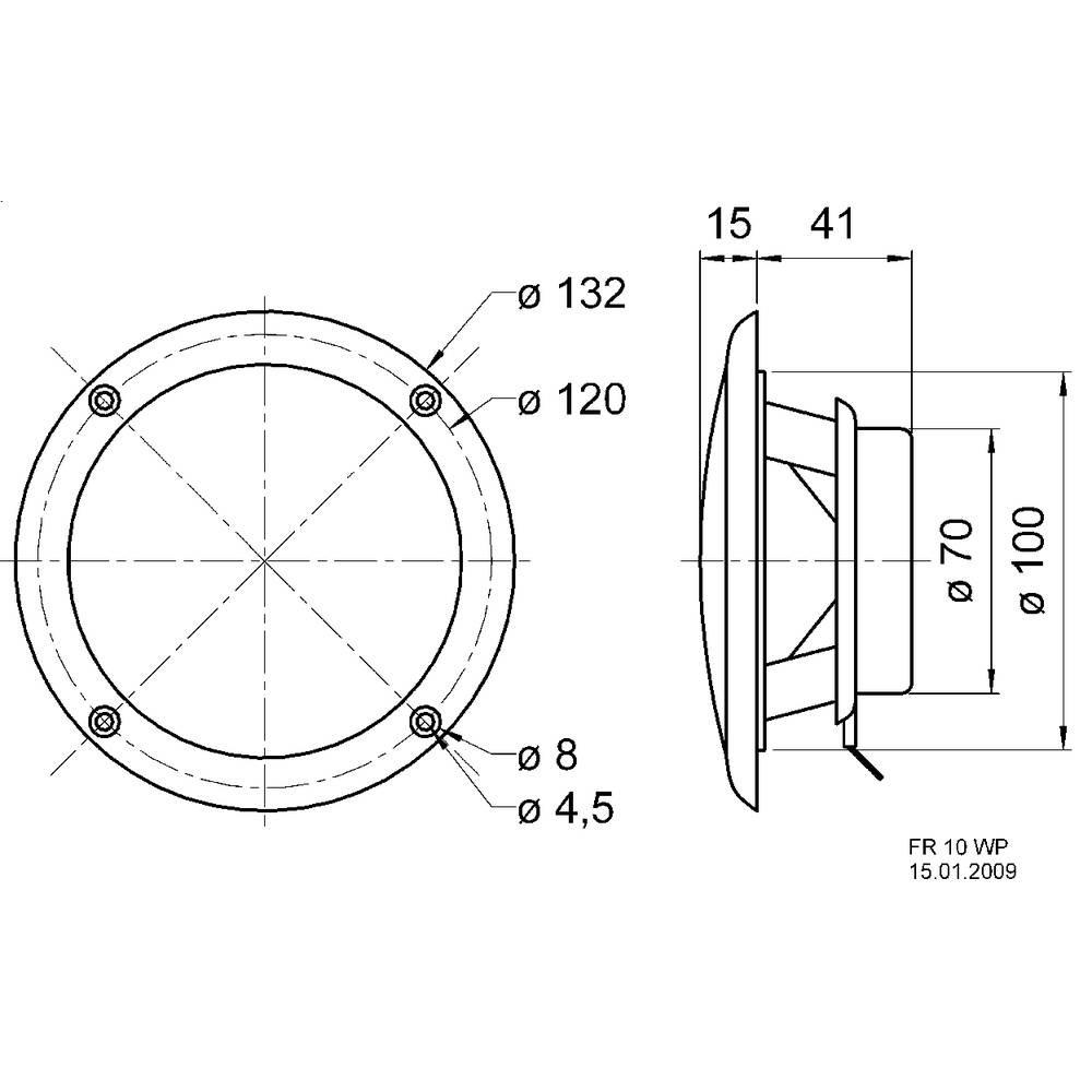 Visaton  FR-10 WP Altoparlante 4 Ω 