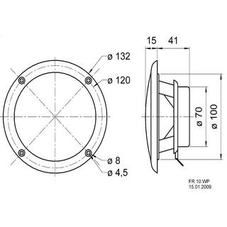 Visaton  FR-10 WP Altoparlante 4 Ω 