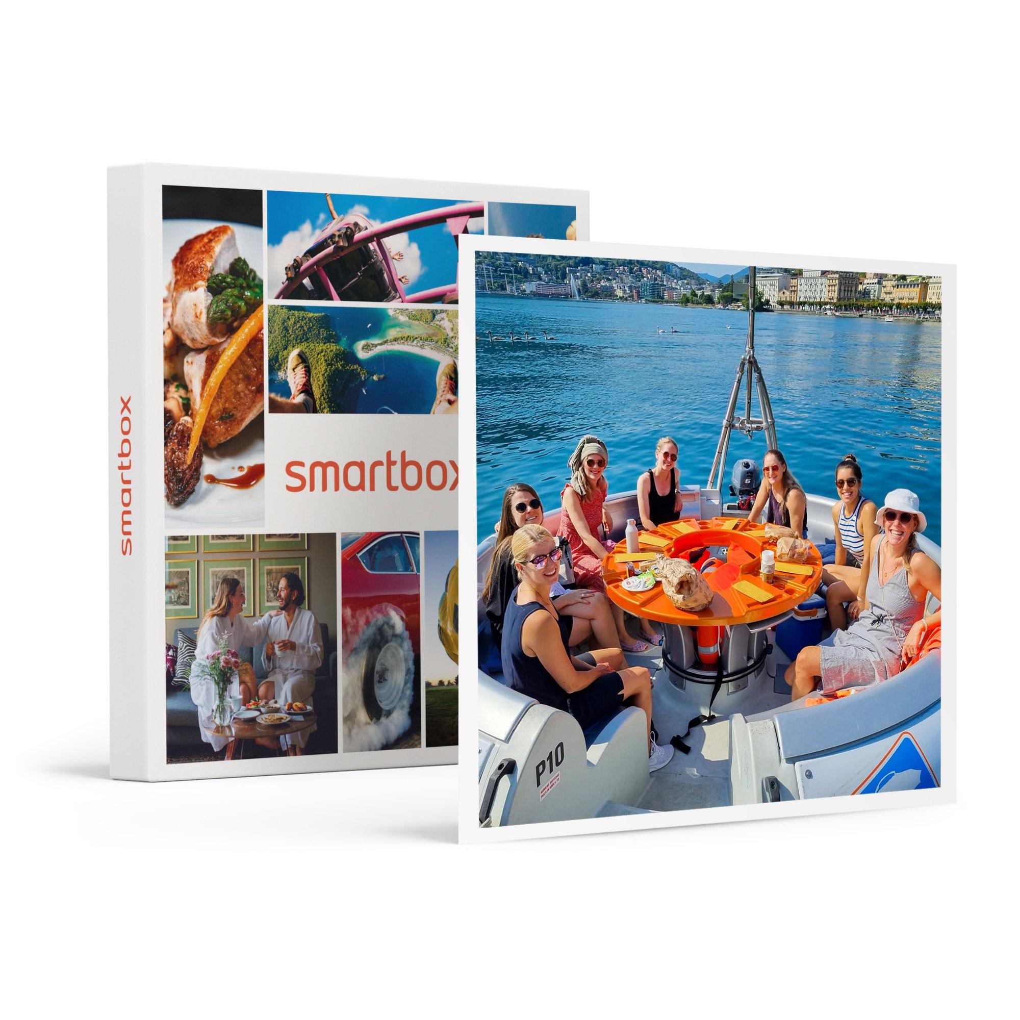 Image of 2-stündige Bootsfahrt Mit Fondue Am Luganersee Für 2 Personen - Geschenkbox Unisex