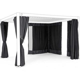 mutoni Rete per tende per gazebo Ocean antracite 300x400 (set da 4)  