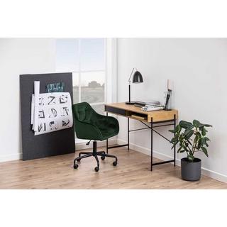 mutoni Chaise de bureau Shields VIC tissu vert forêt noir  