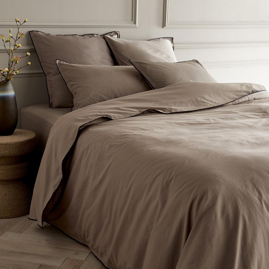 Housse de couette en voile de coton lavé