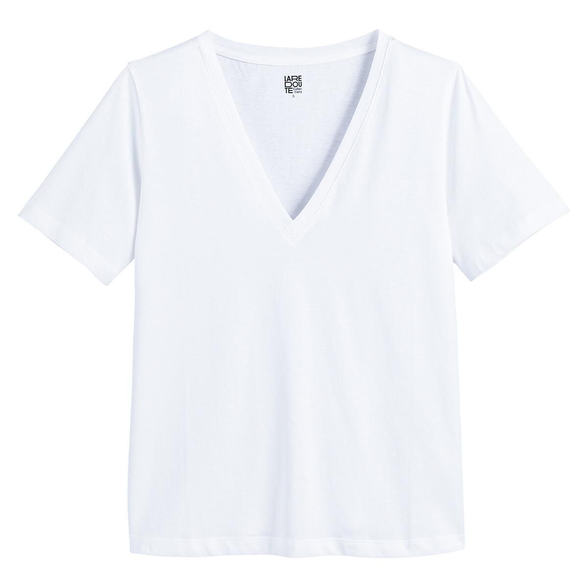 La Redoute Collections  T-Shirt mit V-Ausschnitt 